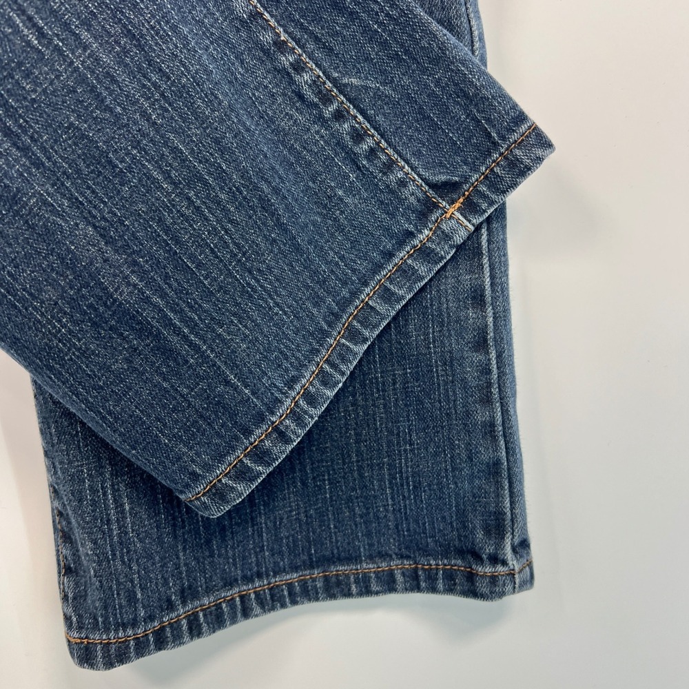 Loft Curvy Bootcut Jeans Womens 8P‎ Blue Medium Wash Denim Petite Stretch Pants - Picture 7 of 8